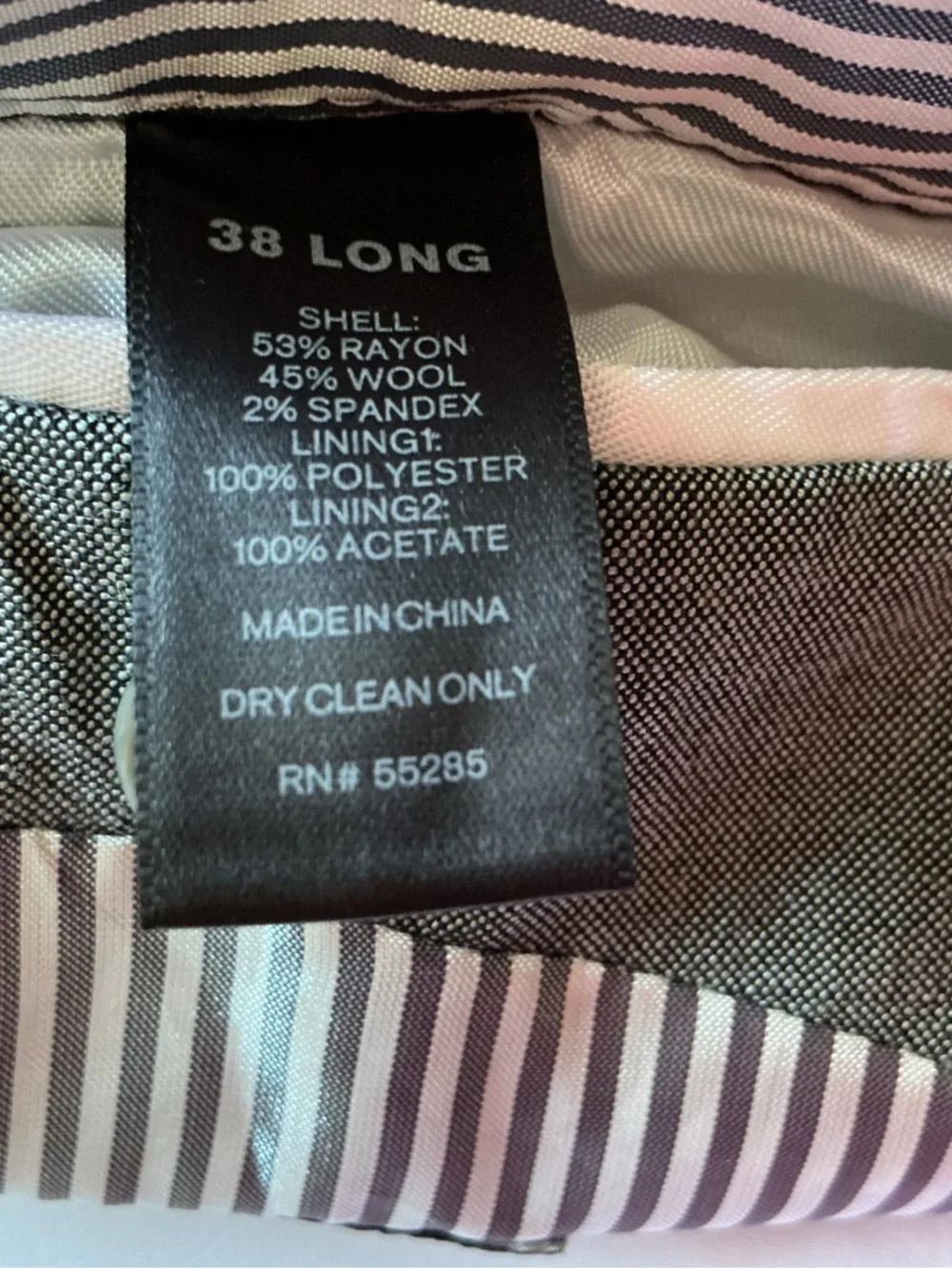 Express Men's Gray Two-Button Blazer - Picture 8 of 9